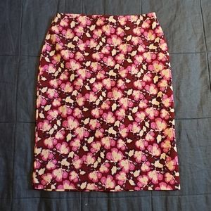 Banana Republic Floral Pencil Skirt